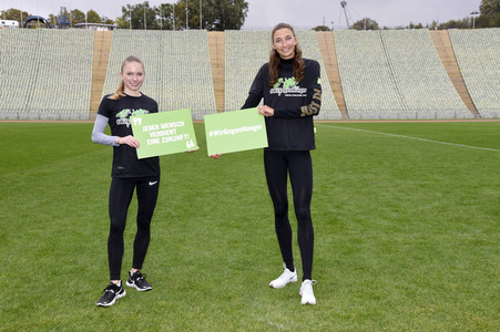 Fototermin der Welthungerhilfe in München