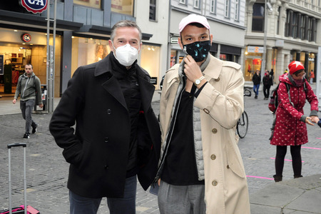 Fototermin mit Dirk Steffens und Fritz Habekuß in Halle
