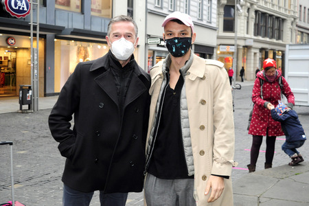 Fototermin mit Dirk Steffens und Fritz Habekuß in Halle