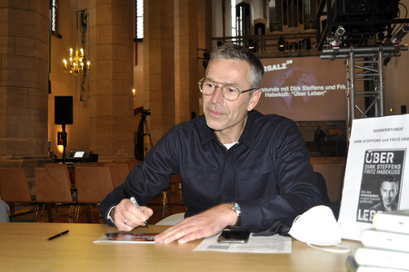 Fototermin mit Dirk Steffens und Fritz Habekuß in Halle