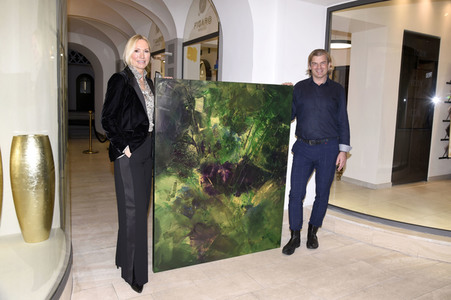Vernissage 'Farb-Pracht' von Simone von Anhalt in München