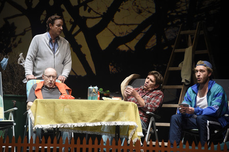 Theaterprobe 'Ein seltsames Paar' in Berlin