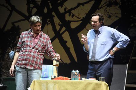 Theaterprobe 'Ein seltsames Paar' in Berlin