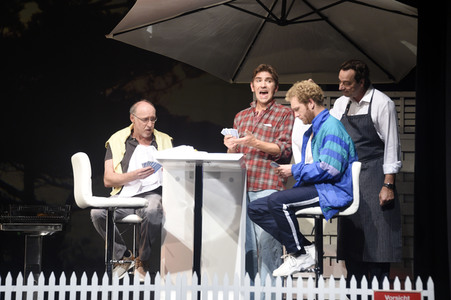 Theaterprobe 'Ein seltsames Paar' in Berlin