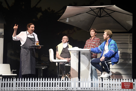 Theaterprobe 'Ein seltsames Paar' in Berlin