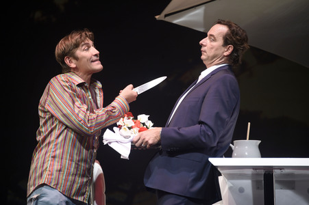 Theaterprobe 'Ein seltsames Paar' in Berlin