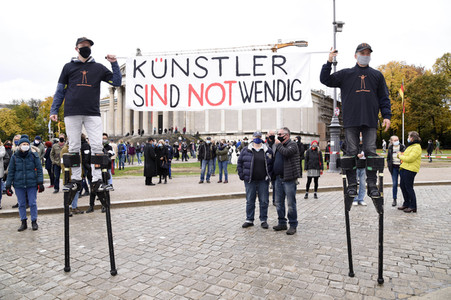 Kundgebung 'Aufstehen für Kultur' in München