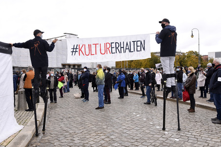 Kundgebung 'Aufstehen für Kultur' in München