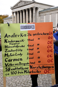 Kundgebung 'Aufstehen für Kultur' in München