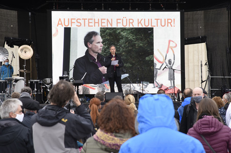 Kundgebung 'Aufstehen für Kultur' in München