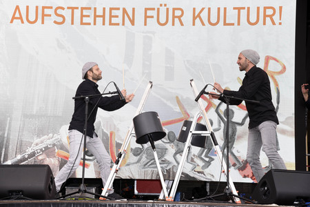 Kundgebung 'Aufstehen für Kultur' in München