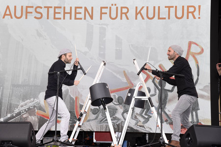 Kundgebung 'Aufstehen für Kultur' in München