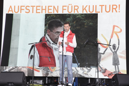 Kundgebung 'Aufstehen für Kultur' in München