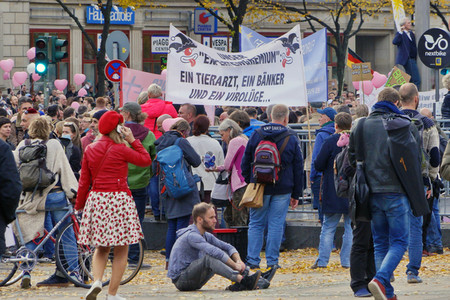Demonstration gegen die Corona-Maßnahmen in Berlin