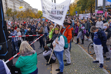 Demonstration gegen die Corona-Maßnahmen in Berlin