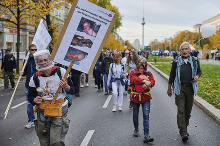 Demonstration gegen die Corona-Maßnahmen in Berlin