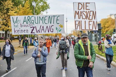 Demonstration gegen die Corona-Maßnahmen in Berlin