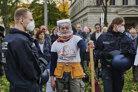 Demonstration gegen die Corona-Maßnahmen in Berlin