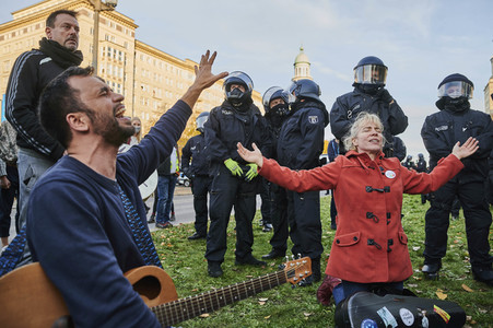Demonstration gegen die Corona-Maßnahmen in Berlin