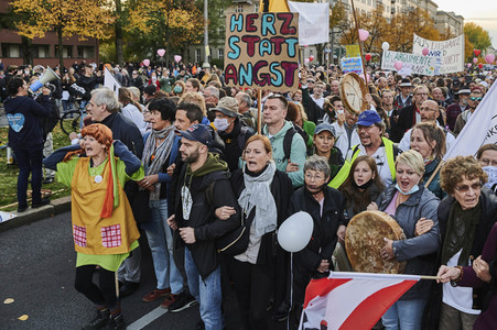 Demonstration gegen die Corona-Maßnahmen in Berlin