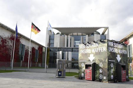 Kunstaktion vom Zentrum für Politische Schönheit in Berlin