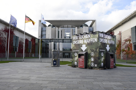 Kunstaktion vom Zentrum für Politische Schönheit in Berlin