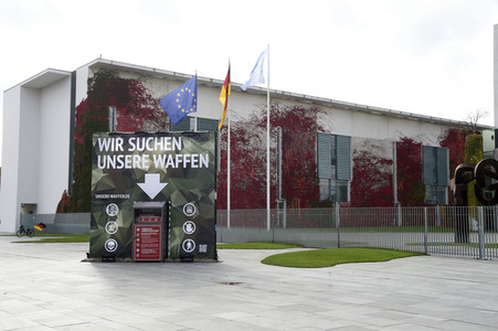 Kunstaktion vom Zentrum für Politische Schönheit in Berlin