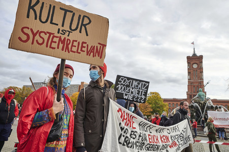 Demonstration vom Aktionsbündnis 'Alarmstufe Rot' in Berlin