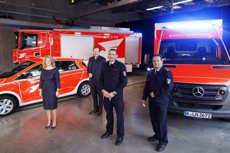Präsentation des neuen Logos der Feuerwehr Köln