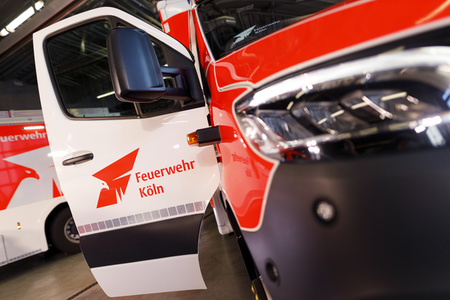 Präsentation des neuen Logos der Feuerwehr Köln