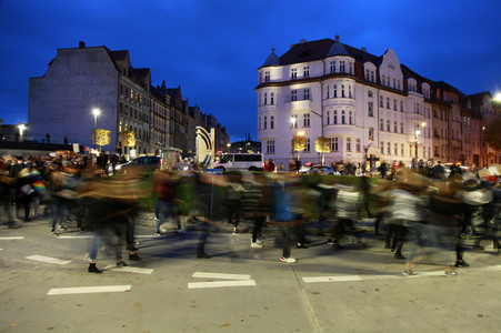 Demonstration gegen das neue Abtreibungsgesetz in Polen in Zgorzelec