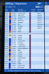 Führung vor der Inbetriebnahme des Flughafens Berlin-Brandenburg in Schönefeld