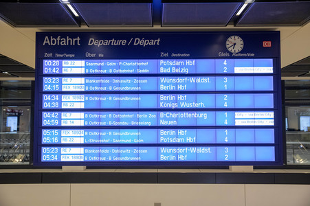 Führung vor der Inbetriebnahme des Flughafens Berlin-Brandenburg in Schönefeld