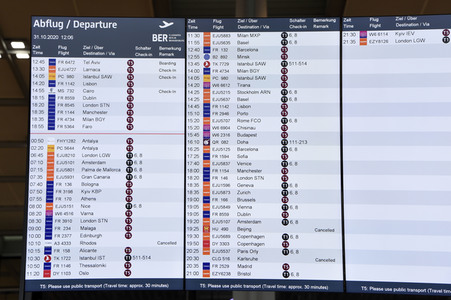 Eröffnung des Flughafens Berlin-Brandenburg in Schönefeld