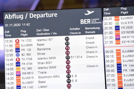 Regelbetrieb am Flughafen Berlin-Brandenburg in Schönefeld