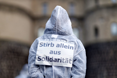 Demonstration gegen die Corona-Maßnahmen in Köln