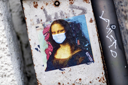 Corona-Sticker von Ursula Düster in Köln