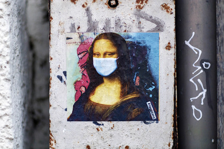 Corona-Sticker von Ursula Düster in Köln