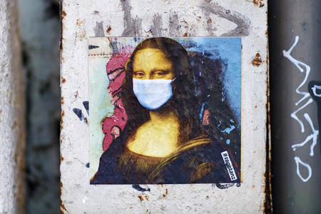 Corona-Sticker von Ursula Düster in Köln