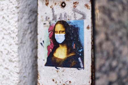 Corona-Sticker von Ursula Düster in Köln