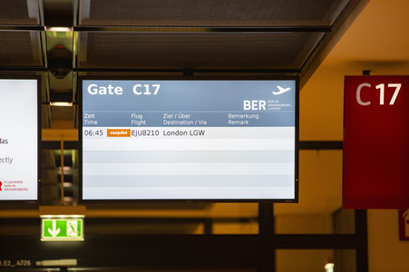 Erster kommerzieller Abflug vom Flughafen Berlin Brandenburg