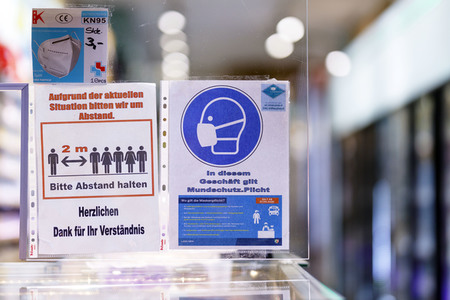 Symbolfoto Maskenpflicht im Einzelhandel