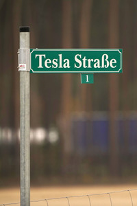 Baustelle der Tesla Gigafactory 4 in Grünheide