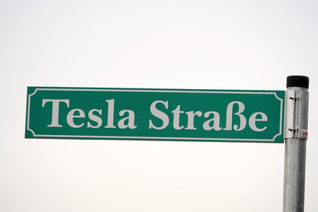 Baustelle der Tesla Gigafactory 4 in Grünheide