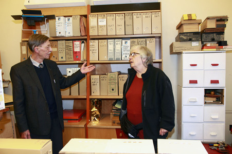 Annik Leroy bei Dreharbeiten in Görlitz