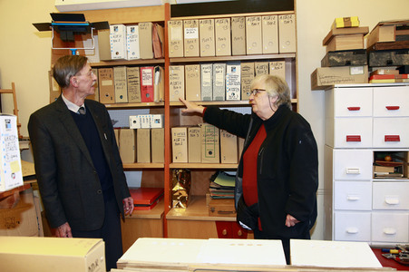 Annik Leroy bei Dreharbeiten in Görlitz