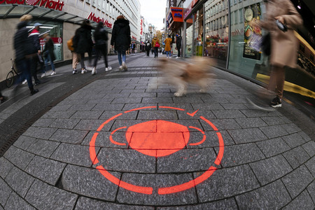 Symbolfoto Corona-Piktogramm