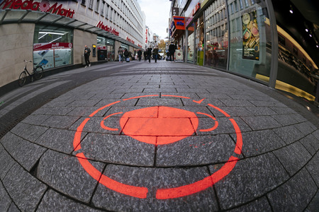 Symbolfoto Corona-Piktogramm