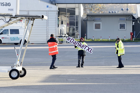 Letzter Abflug vom Flughafen Tegel in Berlin