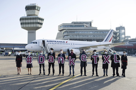 Letzter Abflug vom Flughafen Tegel in Berlin